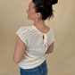 Lori Ivory Knit Top