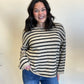 Taupe Stripe Knit Sweater