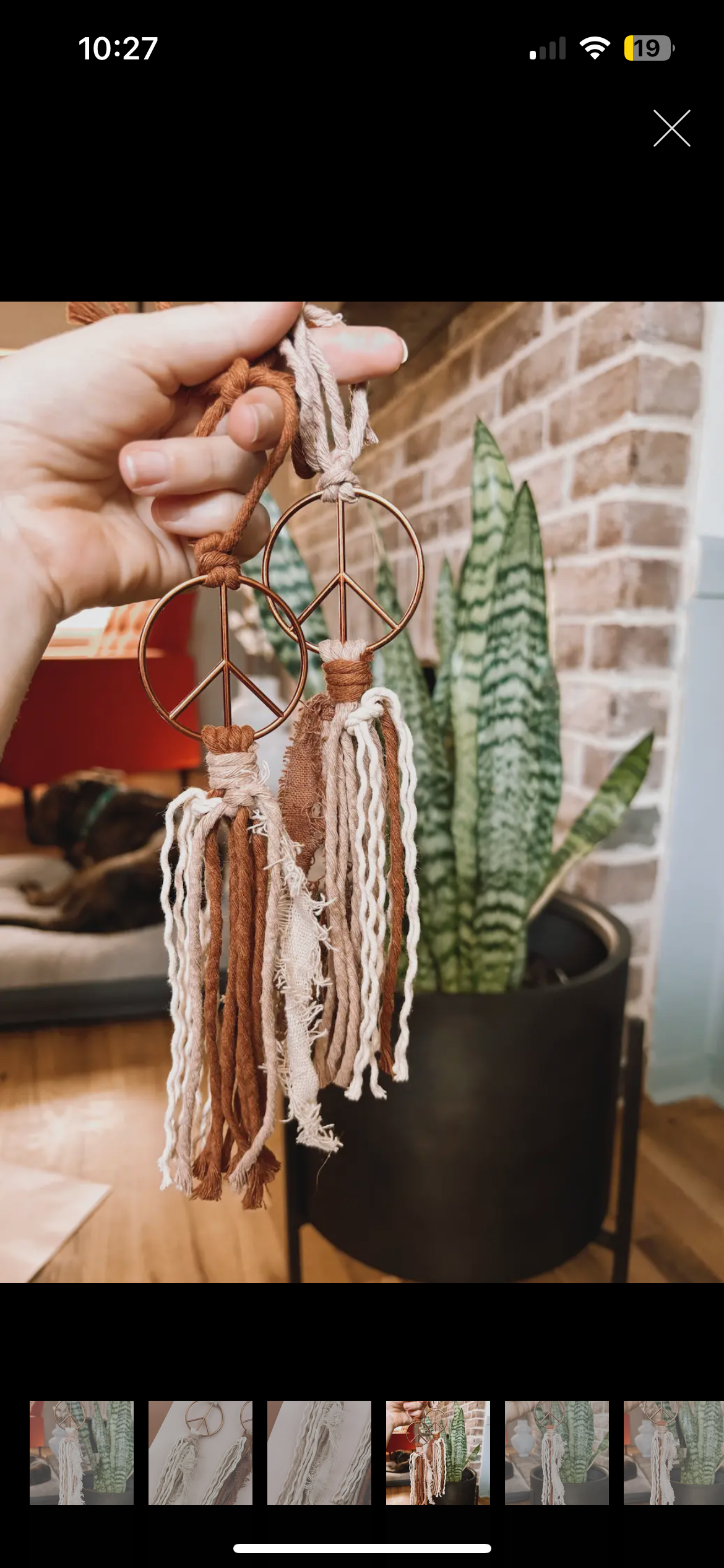 Peace Car Charm