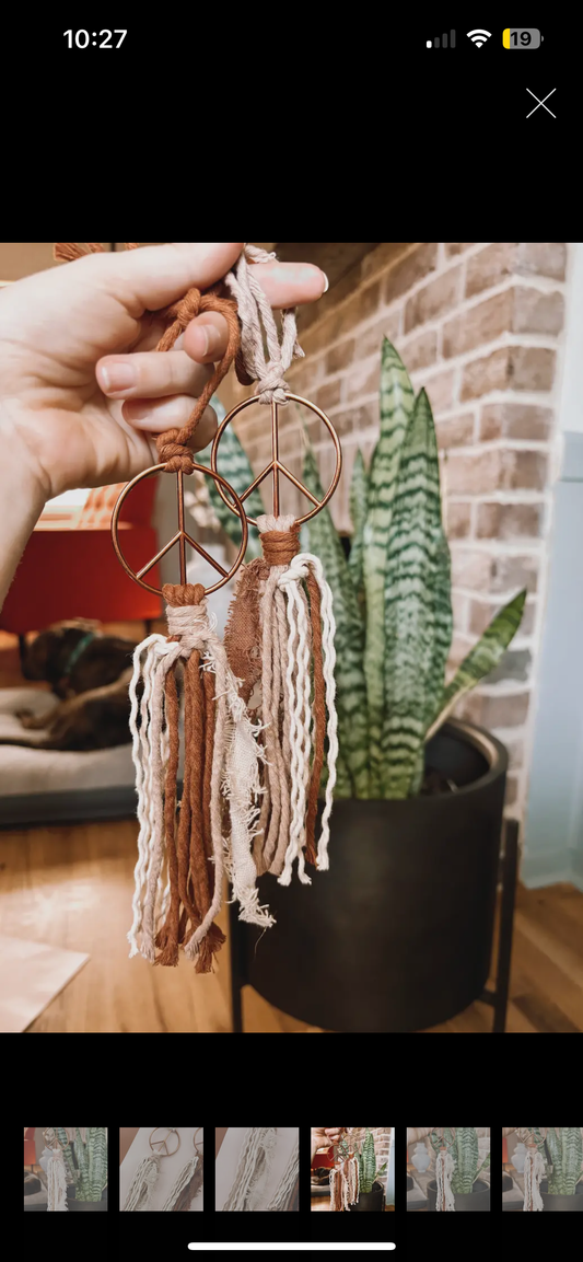 Peace Car Charm