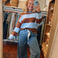 Wide Striped Sweater