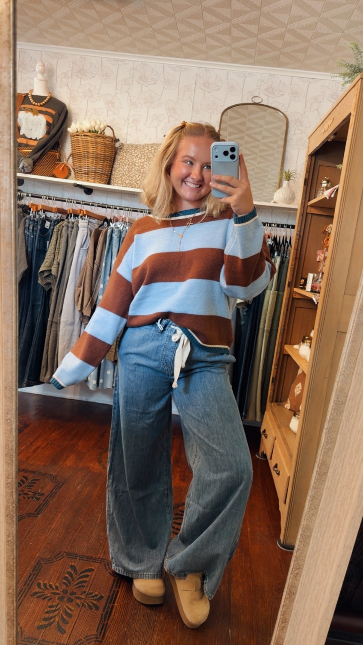 Wide Striped Sweater