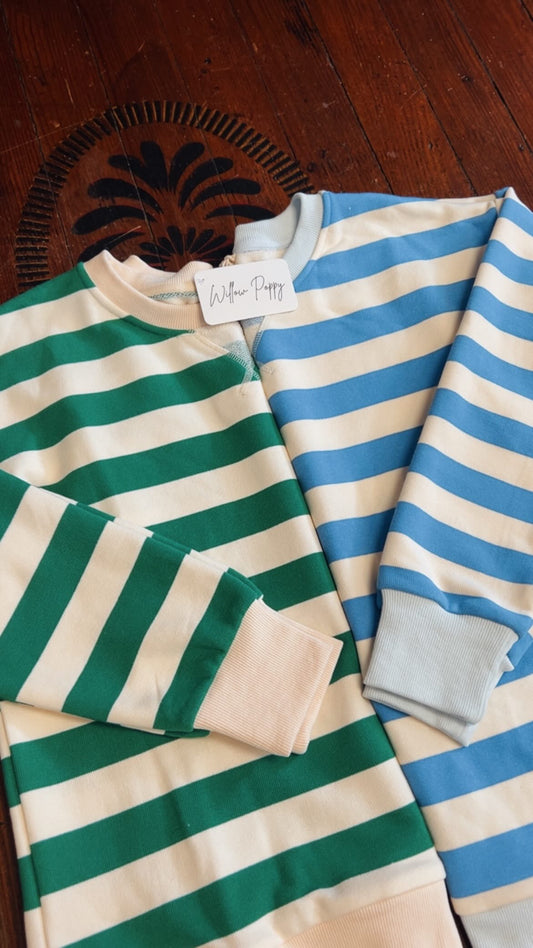 Oversized Striped Sweatshirt