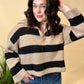 Mallory Black Stripe Sweater