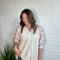 Oatmeal Multi Print Blouse