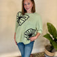 Sage Knit Flower Top