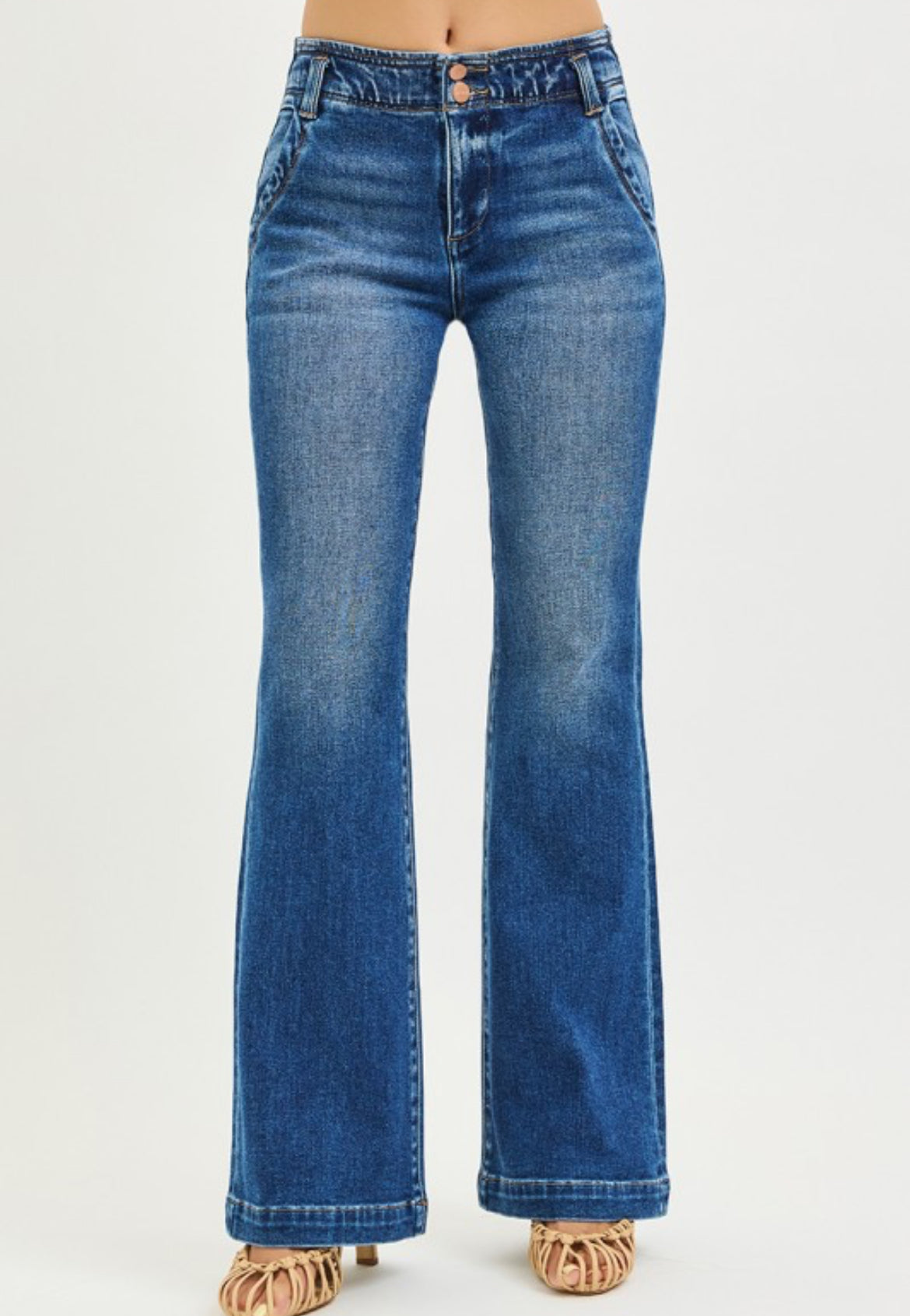 Riley High Rise Flare Denim