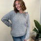 Gray Bow Tie Sweater