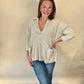 Khaki Mineral Wash Pullover