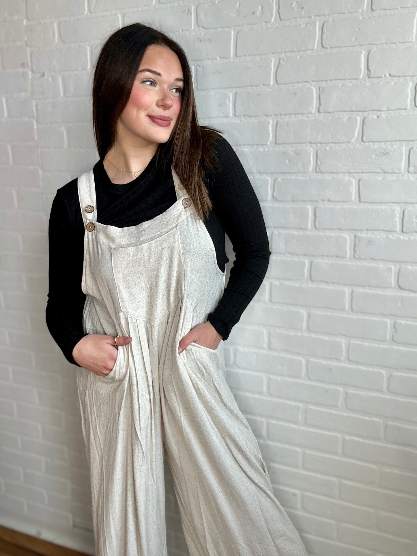 Linen Overall Jumpsuit