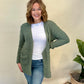 Olive Popcorn Cardigan