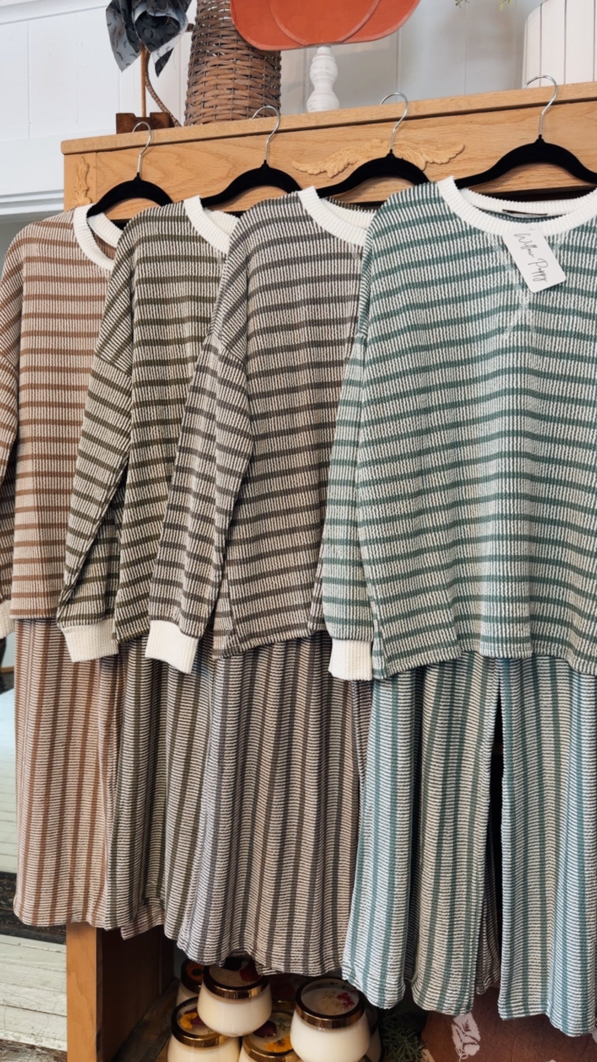 Long Sleeve Striped Set
