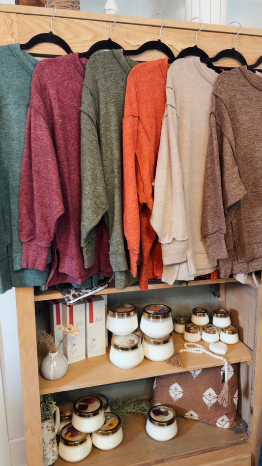 Drop Shoulder Cozy Sweater