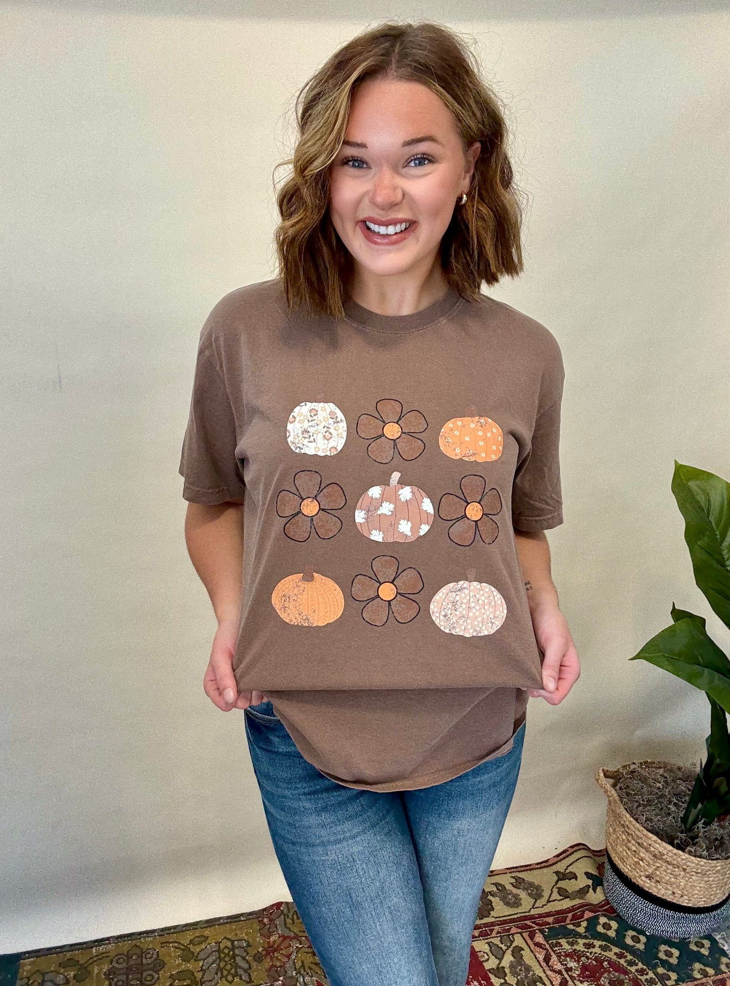 Floral Pumpkin Graphic Tee