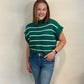 Striped Knit Short Sleeve