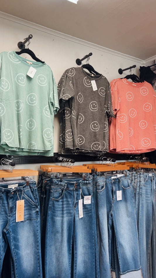 Smiley Short Sleeve Top