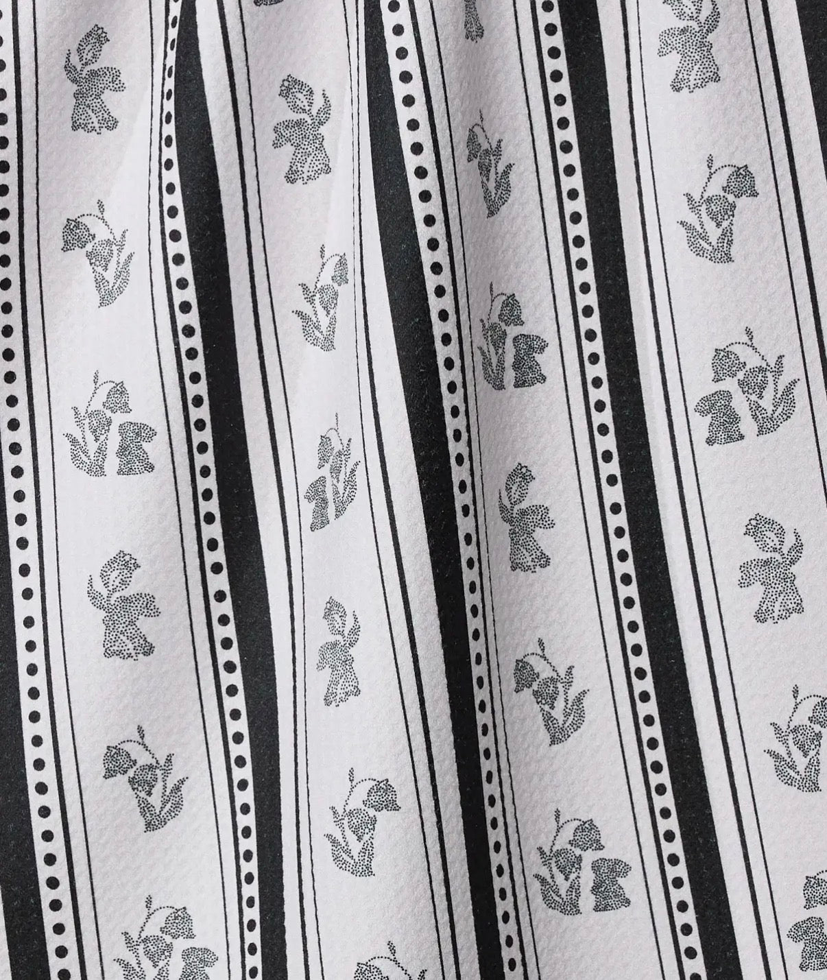 Bunny Dot Stripe Geometry Towel