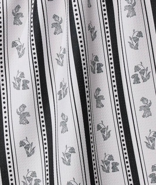 Bunny Dot Stripe Geometry Towel