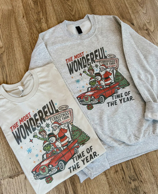 Wonderful Time Tee or Crewneck- Made to Order
