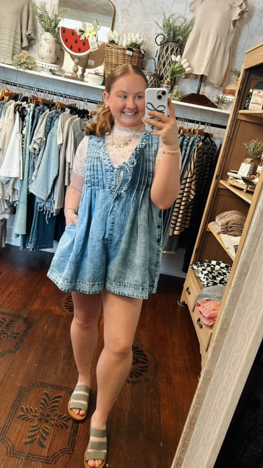 Charlie Denim Romper