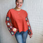 Rust Crochet Sweater