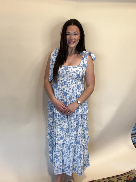 Maggie Floral Ruffle Tier Dress