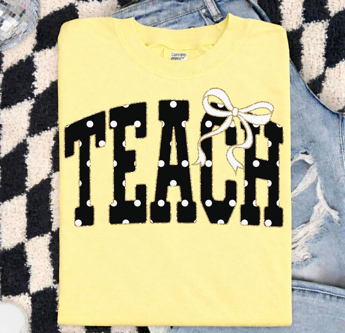 Polka Dot Teach Graphic Tee