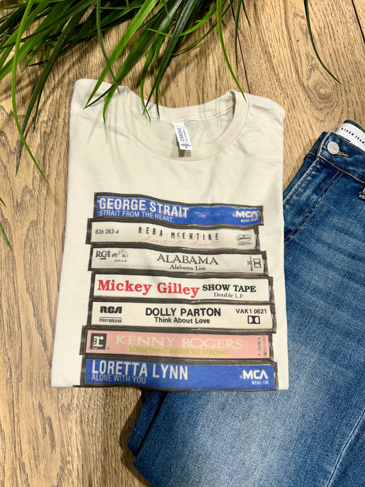 Country Cassette Graphic Tee-Made to Order