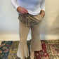 Vintage Washed Flare Pants- Natural