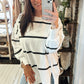 Oversized Striped Pullover