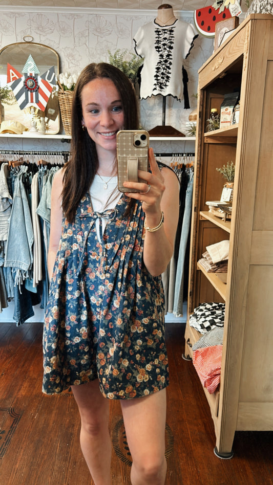Vintage Floral Romper