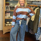 Wide Striped Sweater