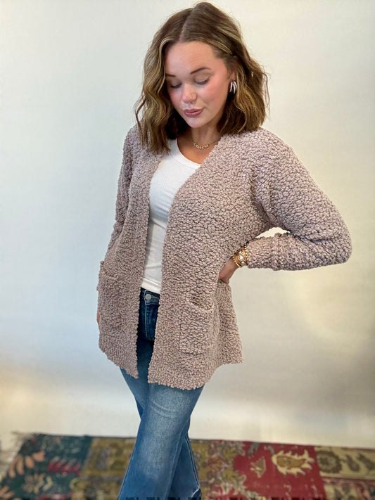 Latte Popcorn Cardigan