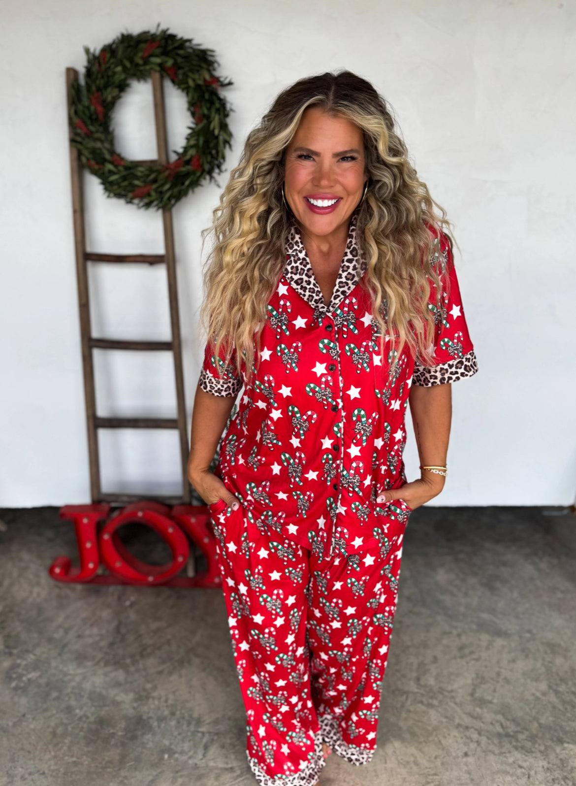 Leopard Christmas Pjs