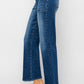 High Rise Ankle Flare Denim