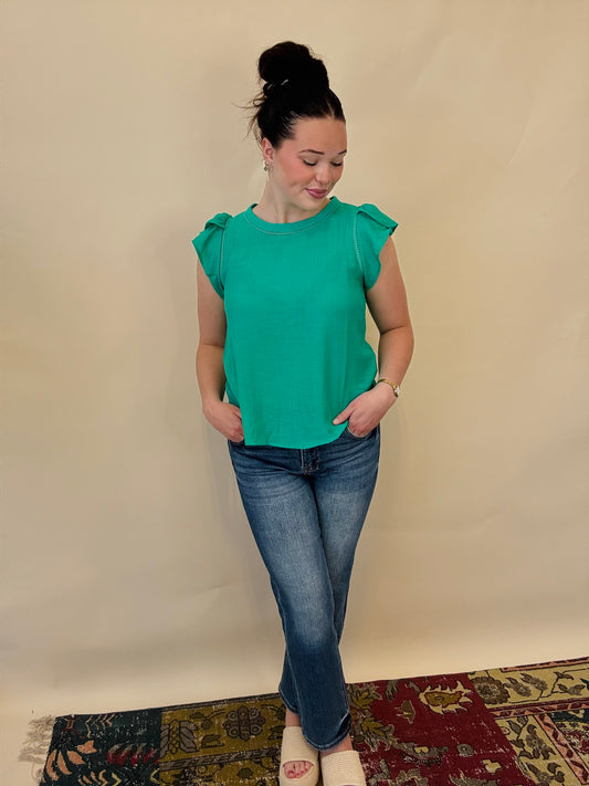 Kelly Green Blouse