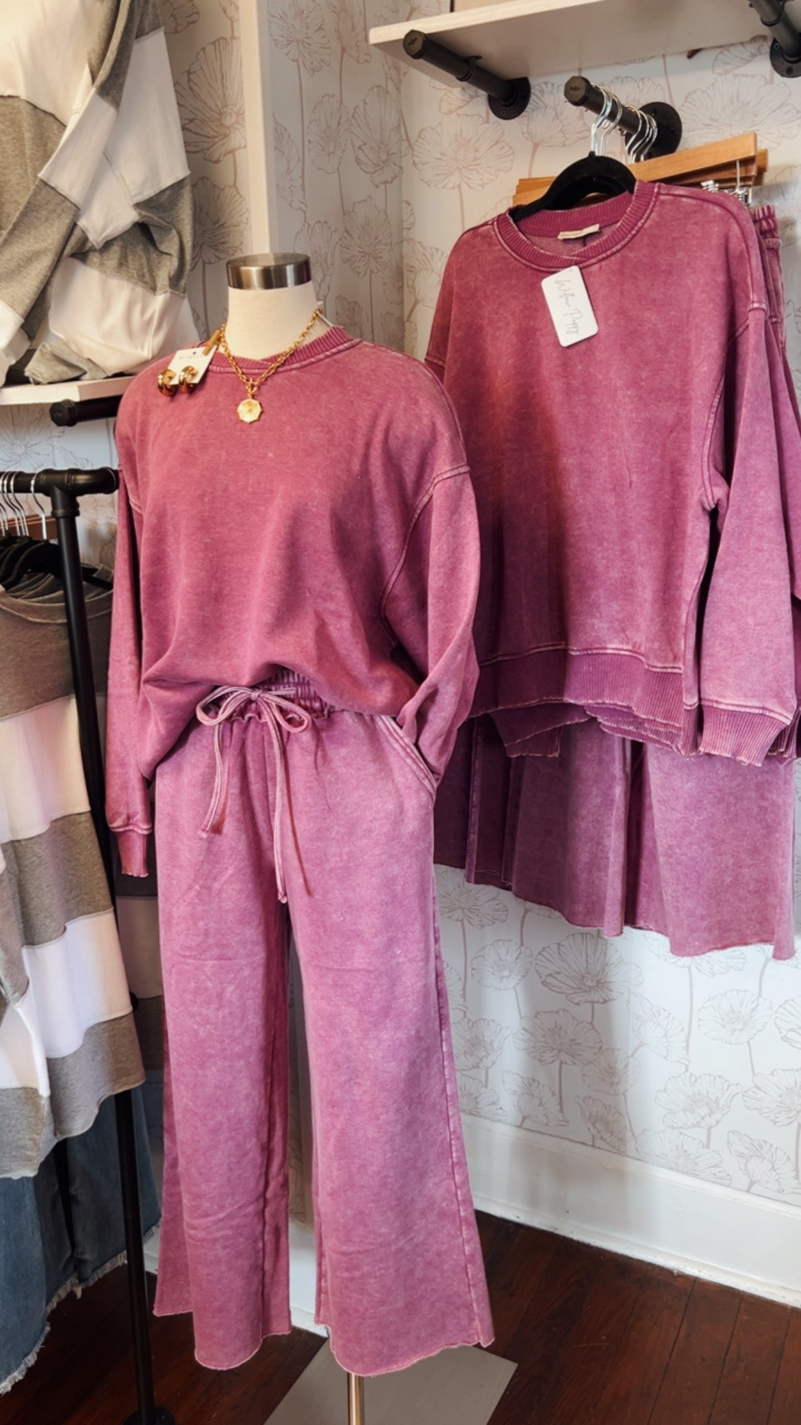 Ash Plum Sweatpants