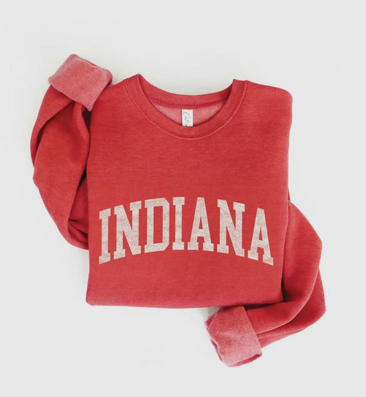 Red Indiana Crewneck