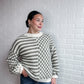 Stripe and Check Knit Sweater