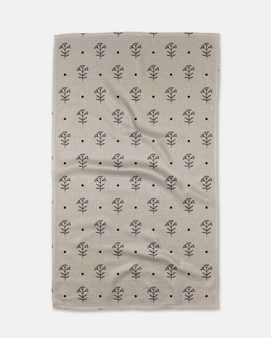 Inked Bloom Geometry Towel