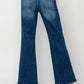 High Rise Ankle Flare Denim