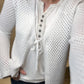 Paige Crochet Front Tie Cardigan