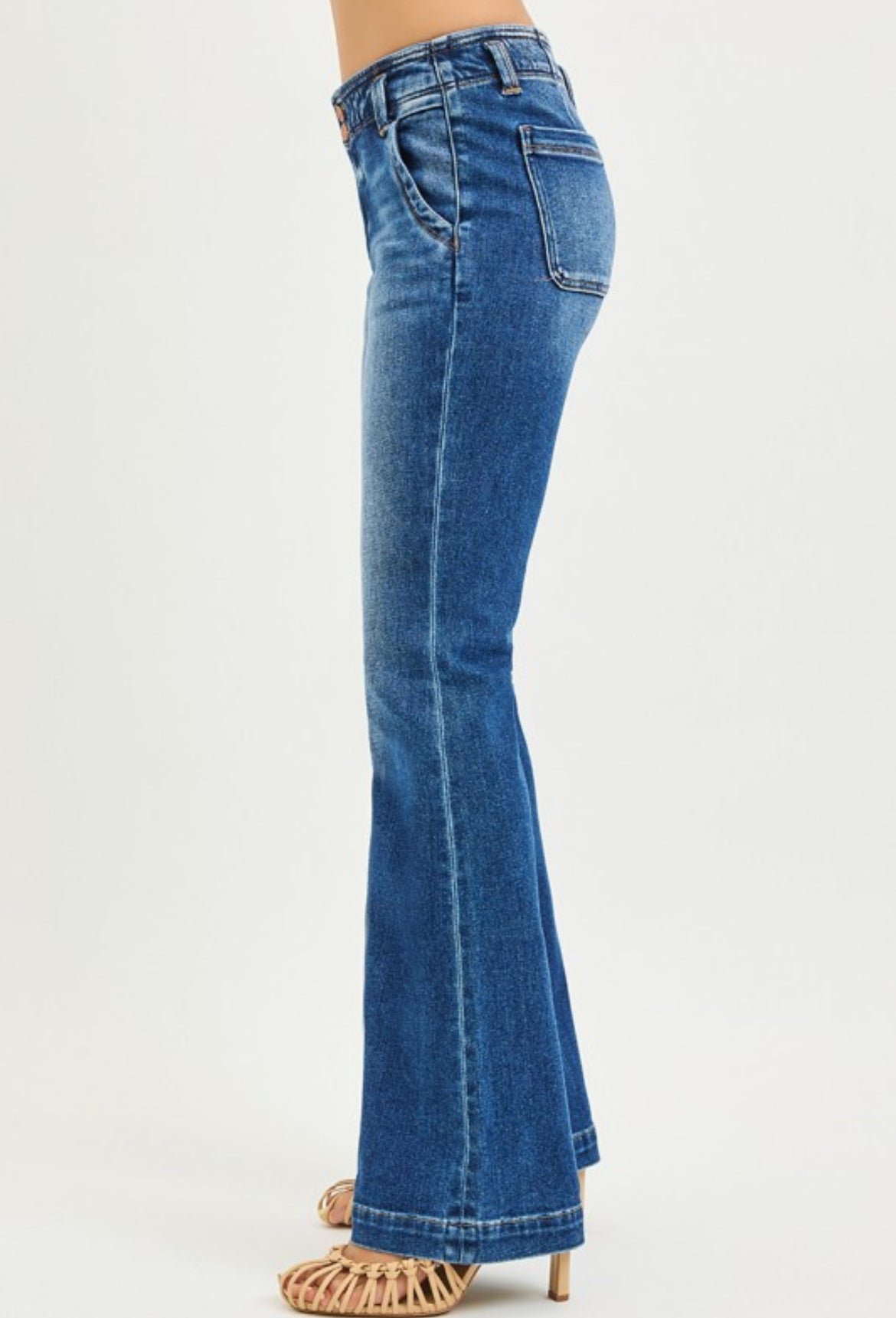 Riley High Rise Flare Denim
