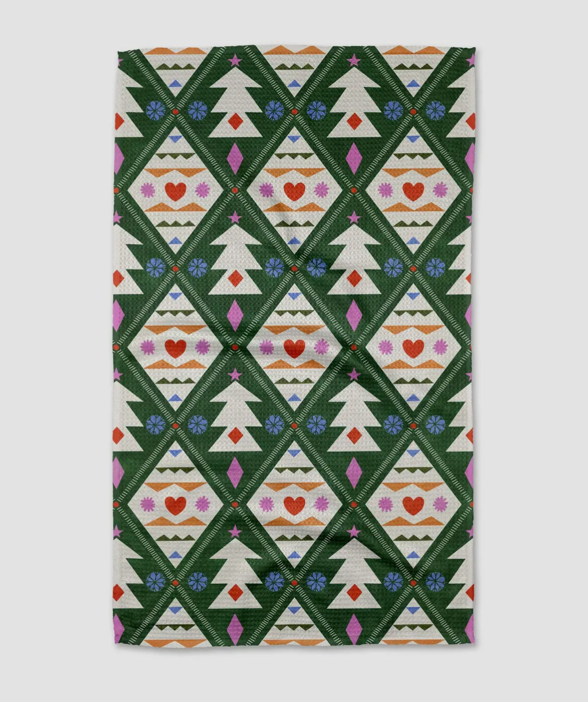 Nordic Christmas Geometry Towel