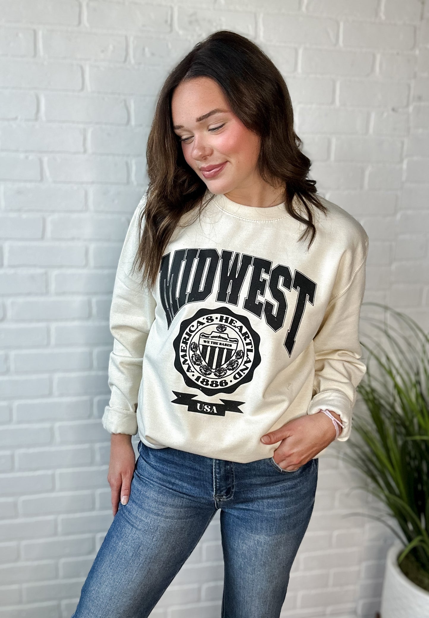 Vanilla Midwest Crewneck