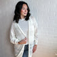 Ivory Sweater Knit Cardigan