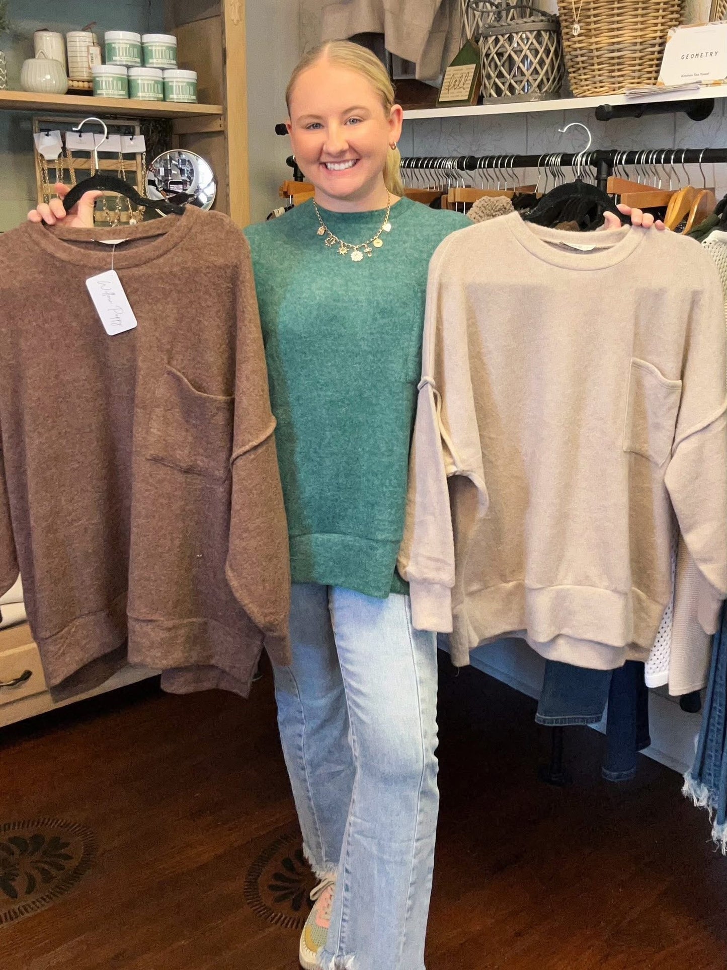Everyday Oversized Pocket Sweater
