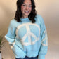 Cool Blue Peace Sweater