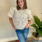Crochet Woven Blouse