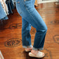 Carly Cuffed Denim